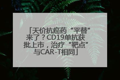 天价抗癌药“平替”来了？CD19单抗获批上市，治疗“靶点”与CAR-T相同