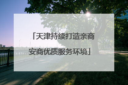 天津持续打造亲商安商优质服务环境