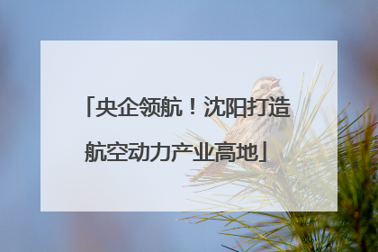 央企领航！沈阳打造航空动力产业高地