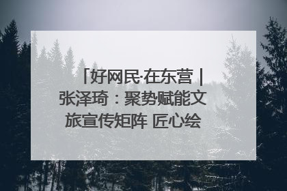 好网民·在东营｜张泽琦：聚势赋能文旅宣传矩阵 匠心绘就东营诗与远方