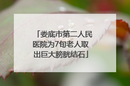 娄底市第二人民医院为7旬老人取出巨大膀胱结石