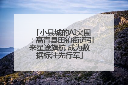 小县城的AI突围：高青县田镇街道引来星途旗航 成为数据标注先行军
