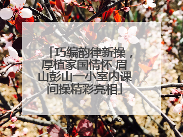 巧编韵律新操，厚植家国情怀 眉山彭山一小室内课间操精彩亮相