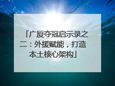广厦夺冠启示录之二：外援赋能，打造本土核心架构