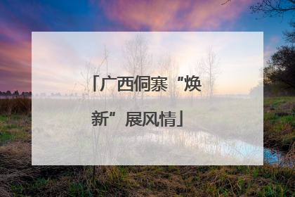 广西侗寨“焕新”展风情