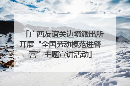 广西友谊关边境派出所开展“全国劳动模范进警营”主题宣讲活动