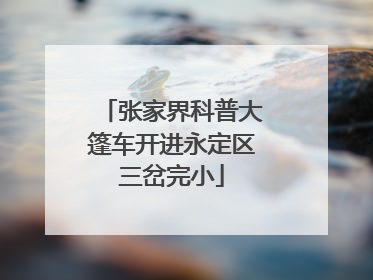 张家界科普大篷车开进永定区三岔完小