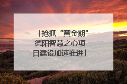 抢抓“黄金期” 德阳智慧之心项目建设加速推进