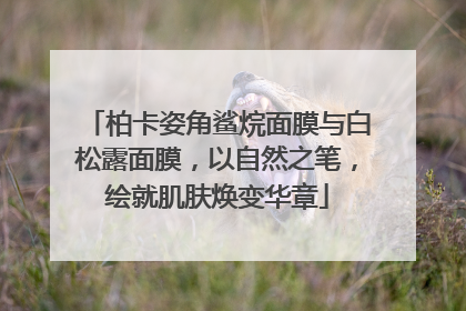 柏卡姿角鲨烷面膜与白松露面膜，以自然之笔，绘就肌肤焕变华章