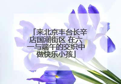 来北京丰台长辛店国潮街区 在六一与端午的交织中做快乐小孩