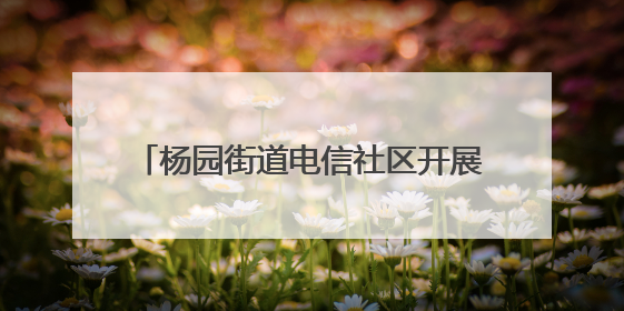 杨园街道电信社区开展反诈宣传活动 多措并举守护群众“钱袋子”