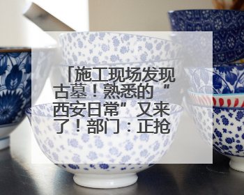 施工现场发现古墓！熟悉的“西安日常”又来了！部门：正抢救性发掘