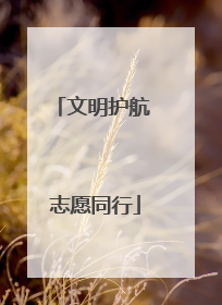 文明护航 志愿同行