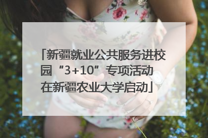 新疆就业公共服务进校园“3+10”专项活动在新疆农业大学启动