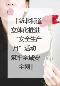 新北街道立体化推进“安全生产月”活动 筑牢全域安全网