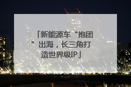 新能源车“抱团”出海，长三角打造世界级IP