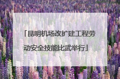 昆明机场改扩建工程劳动安全技能比武举行