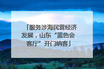 服务涉海民营经济发展，山东“蓝色会客厅”开门纳客