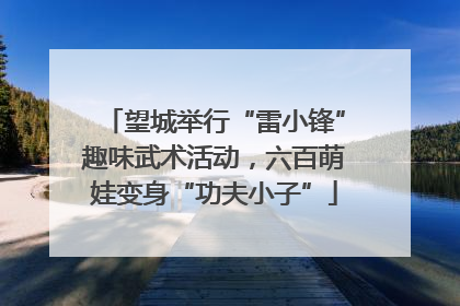 望城举行“雷小锋”趣味武术活动，六百萌娃变身“功夫小子”