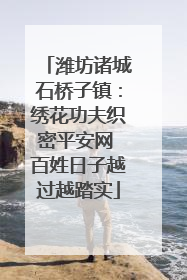 潍坊诸城石桥子镇：绣花功夫织密平安网 百姓日子越过越踏实