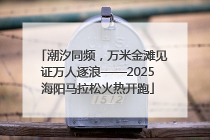潮汐同频，万米金滩见证万人逐浪——2025海阳马拉松火热开跑