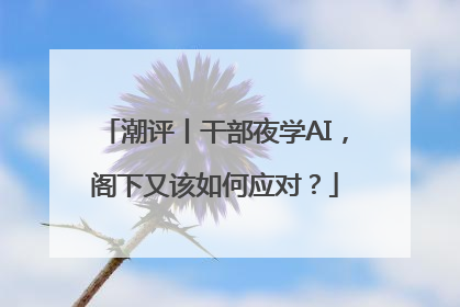 潮评丨干部夜学AI，阁下又该如何应对？
