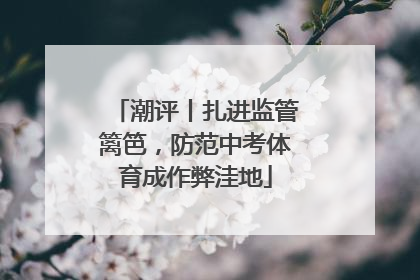 潮评丨扎进监管篱笆，防范中考体育成作弊洼地