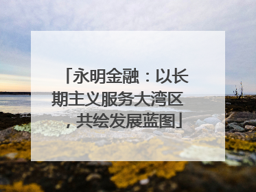 永明金融：以长期主义服务大湾区，共绘发展蓝图