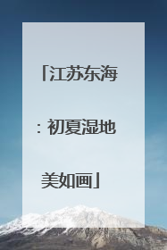 江苏东海：初夏湿地美如画