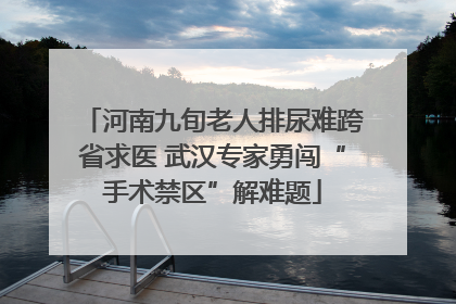 河南九旬老人排尿难跨省求医 武汉专家勇闯“手术禁区”解难题