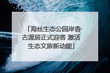 海丝生态公园岸香·古渡居正式迎客 激活生态文旅新动能