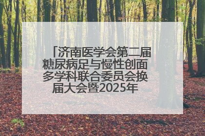 济南医学会第二届糖尿病足与慢性创面多学科联合委员会换届大会暨2025年学术年会成功举行