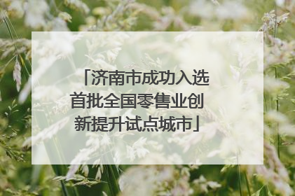 济南市成功入选首批全国零售业创新提升试点城市