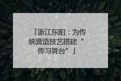 浙江东阳：为传统营造技艺搭建“传习舞台”