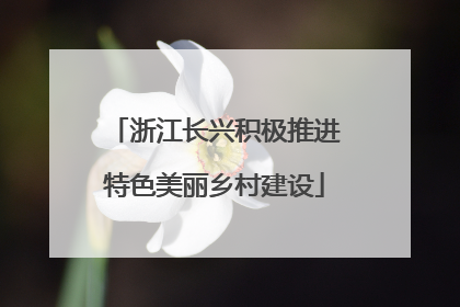 浙江长兴积极推进特色美丽乡村建设