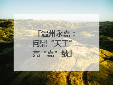 温州永嘉：问鼎“天工”亮“嘉”绩