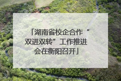 湖南省校企合作“双进双转”工作推进会在衡阳召开