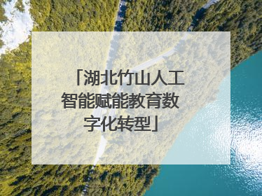 湖北竹山人工智能赋能教育数字化转型