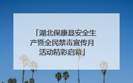 湖北保康县安全生产暨全民禁毒宣传月活动精彩启幕