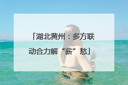 湖北黄州：多方联动合力解“薪”愁