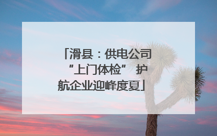 滑县：供电公司“上门体检” 护航企业迎峰度夏