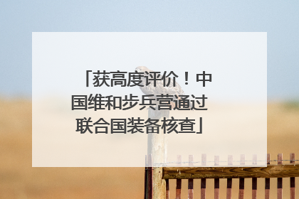 获高度评价！中国维和步兵营通过联合国装备核查