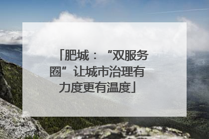 肥城：“双服务圈”让城市治理有力度更有温度