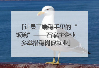 让员工端稳手里的“饭碗”——石家庄企业多举措稳岗促就业