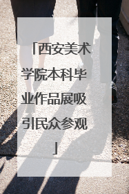 西安美术学院本科毕业作品展吸引民众参观