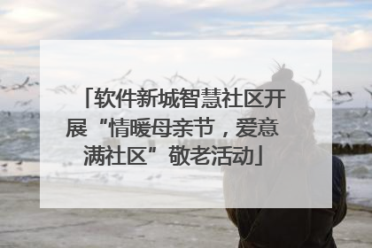 软件新城智慧社区开展“情暖母亲节，爱意满社区”敬老活动