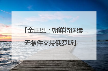 金正恩：朝鲜将继续无条件支持俄罗斯