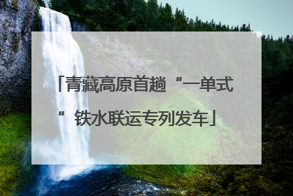 青藏高原首趟“一单式”铁水联运专列发车