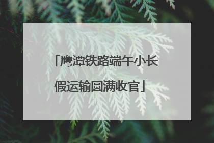 鹰潭铁路端午小长假运输圆满收官