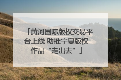 黄河国际版权交易平台上线 助推宁夏版权作品“走出去”